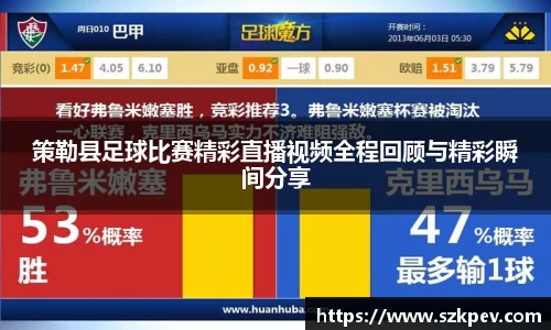 策勒县足球比赛精彩直播视频全程回顾与精彩瞬间分享