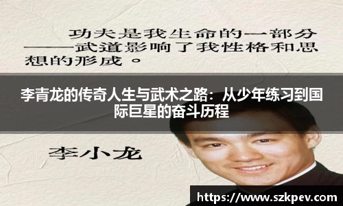 李青龙的传奇人生与武术之路：从少年练习到国际巨星的奋斗历程